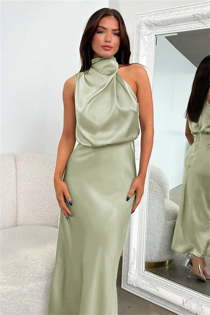 Valentina | Long Satin Dress