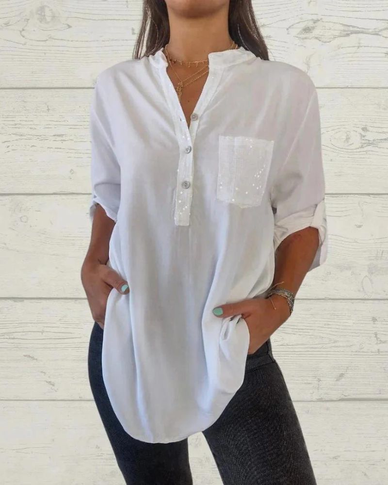 Lian | V-Neck Classy Shirt