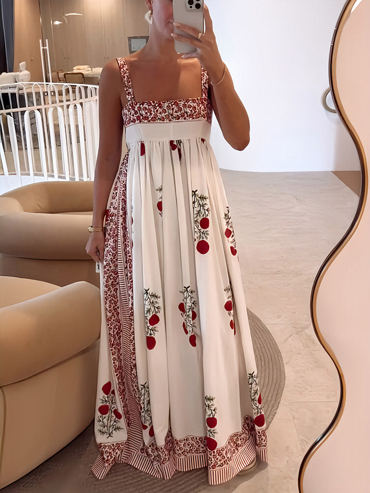 Lyla | Floral Spaghetti Strap Maxi Dress