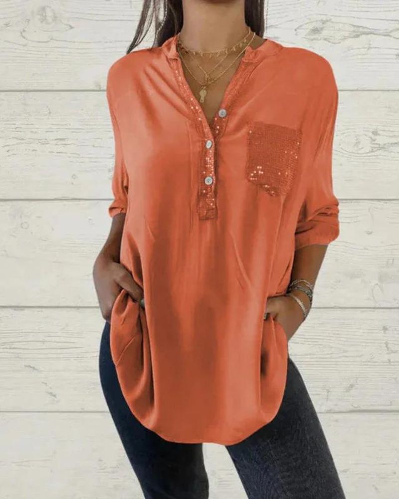 Lian | V-Neck Classy Shirt