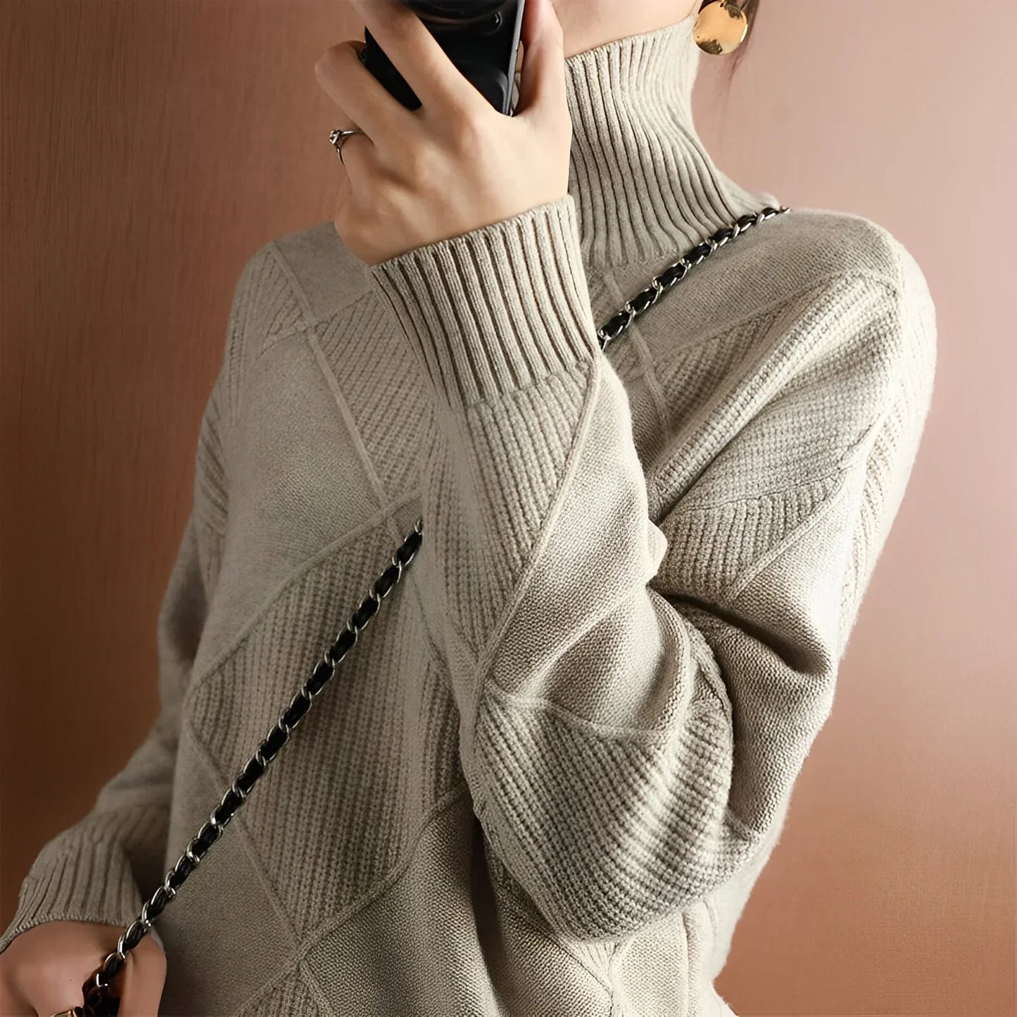 Karina |  High Neck Sweater