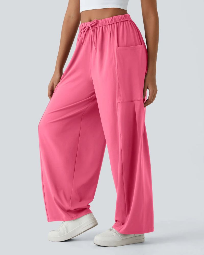 Neira | Palazzo Flowy Wide Leg Casual Pants