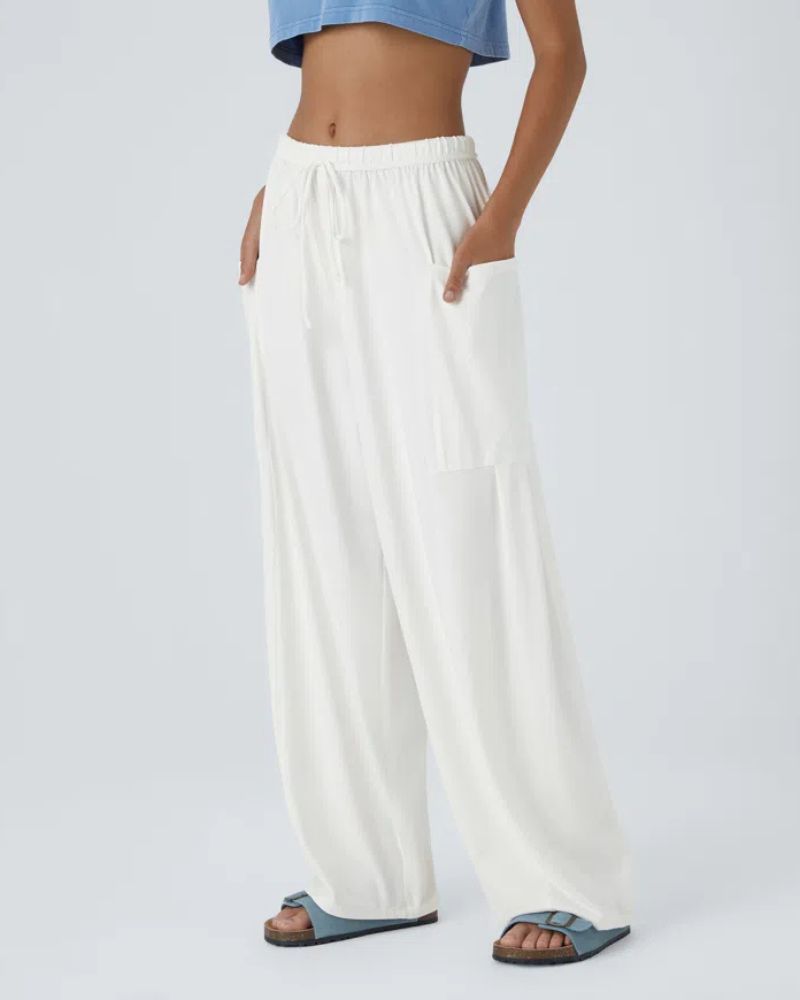 Neira | Palazzo Flowy Wide Leg Casual Pants