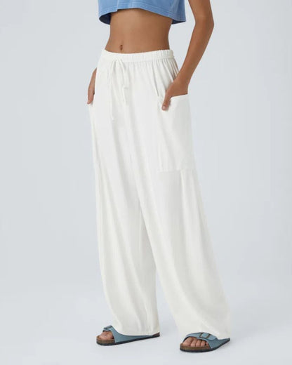 Neira | Palazzo Flowy Wide Leg Casual Pants