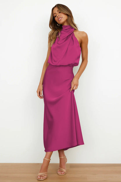 Valentina | Long Satin Dress