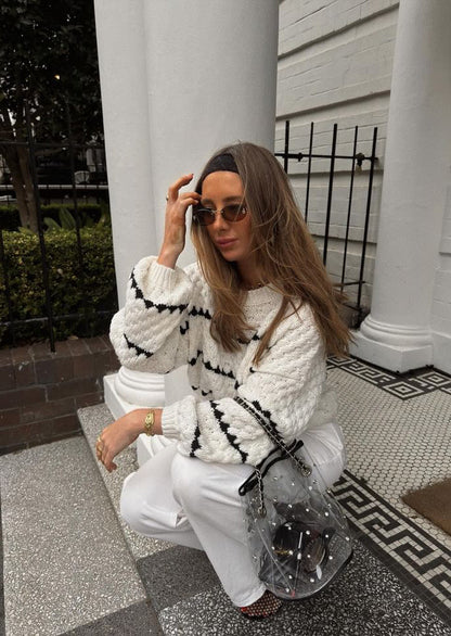 Angelina | Puff Sleeves Pull-Over Sweater