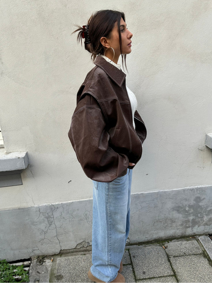 Nicole | Retro Bomber Jacket