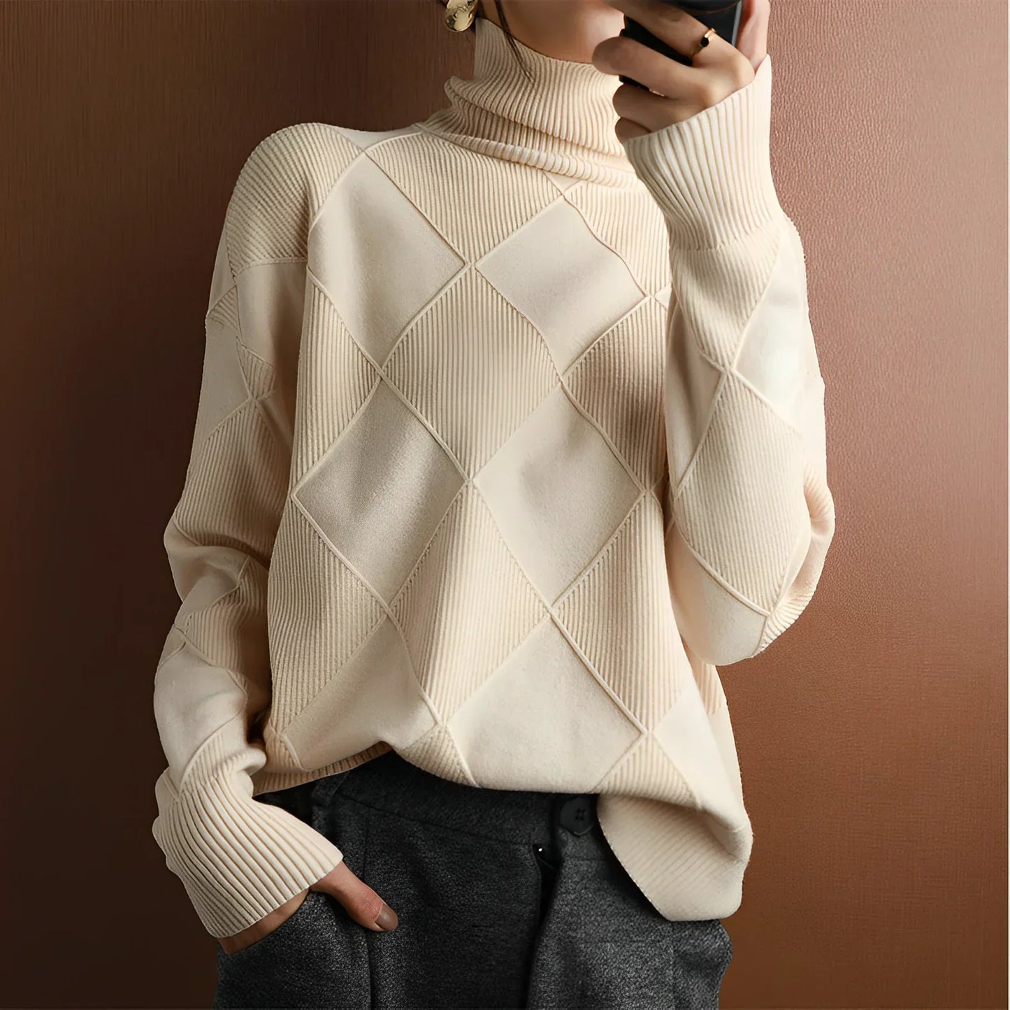 Karina |  High Neck Sweater