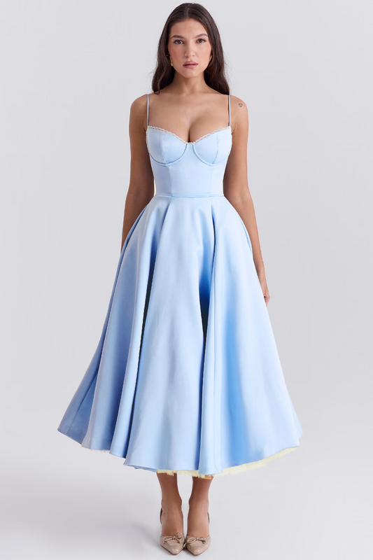 Celeste | Elegant Satin Party Dress