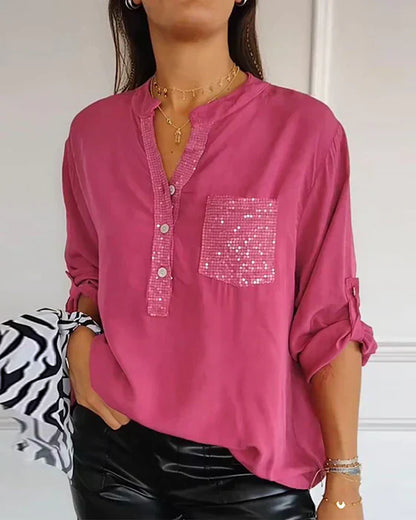 Lian | V-Neck Classy Shirt