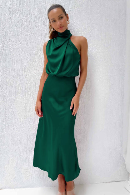 Valentina | Long Satin Dress