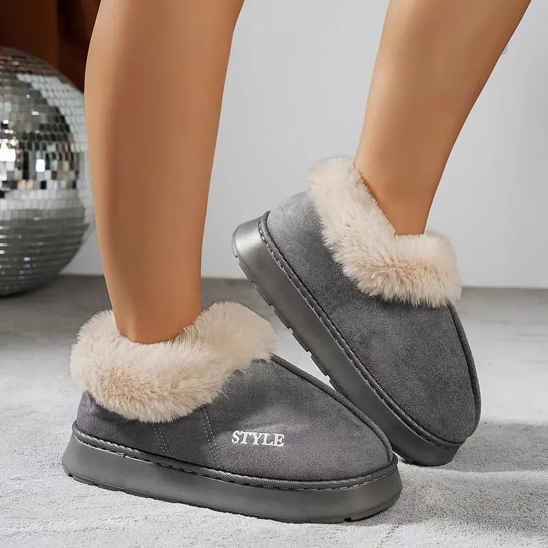 Jade | Fur-lined Winter Slippers