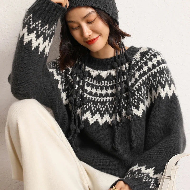 Dina | O-neck Knitted Sweater