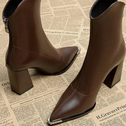 Anna | Chrome Tip Chelsea Boots