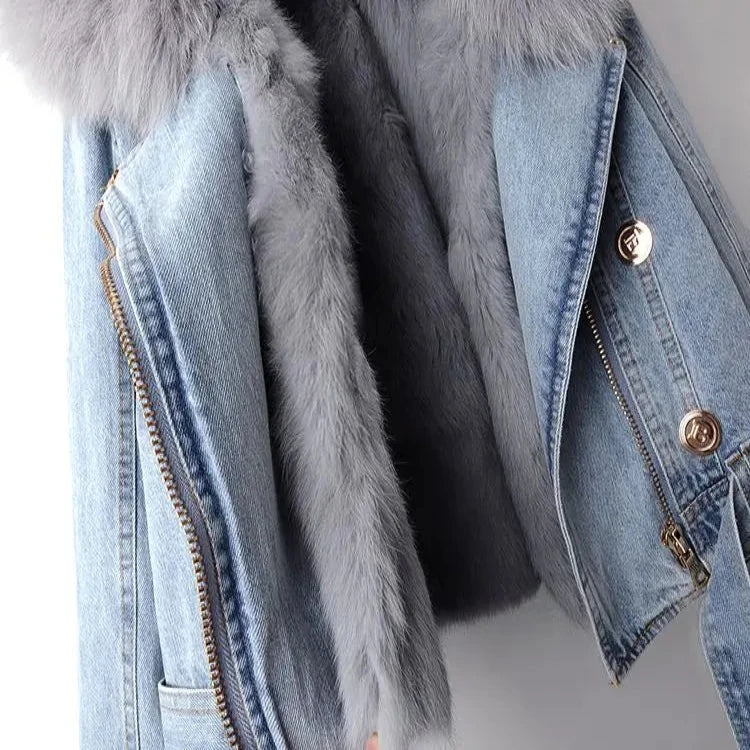 Chloé | Denim & Fur Jacket