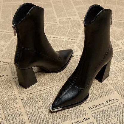 Anna | Chrome Tip Chelsea Boots