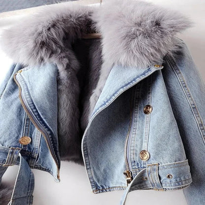 Chloé | Denim & Fur Jacket