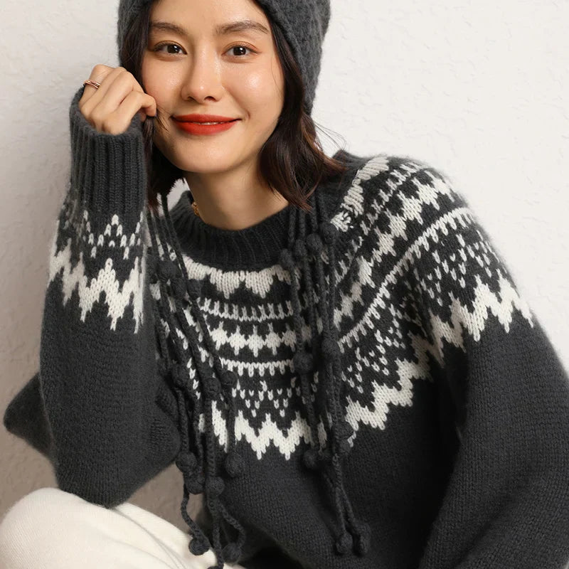 Dina | O-neck Knitted Sweater