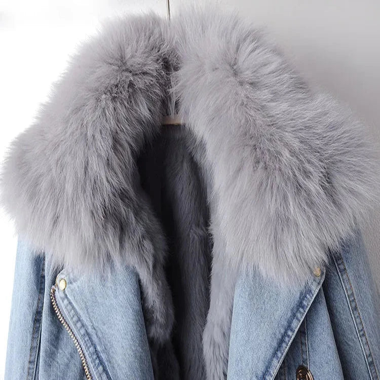 Chloé | Denim & Fur Jacket