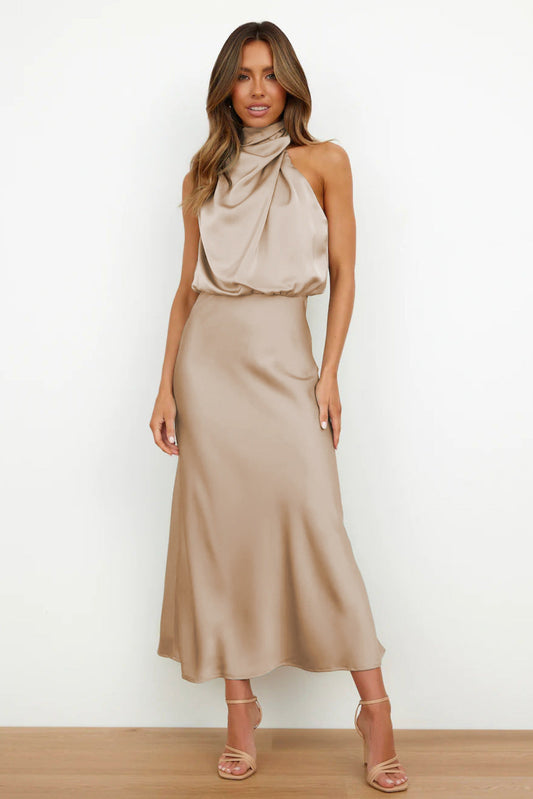 Valentina | Long Satin Dress