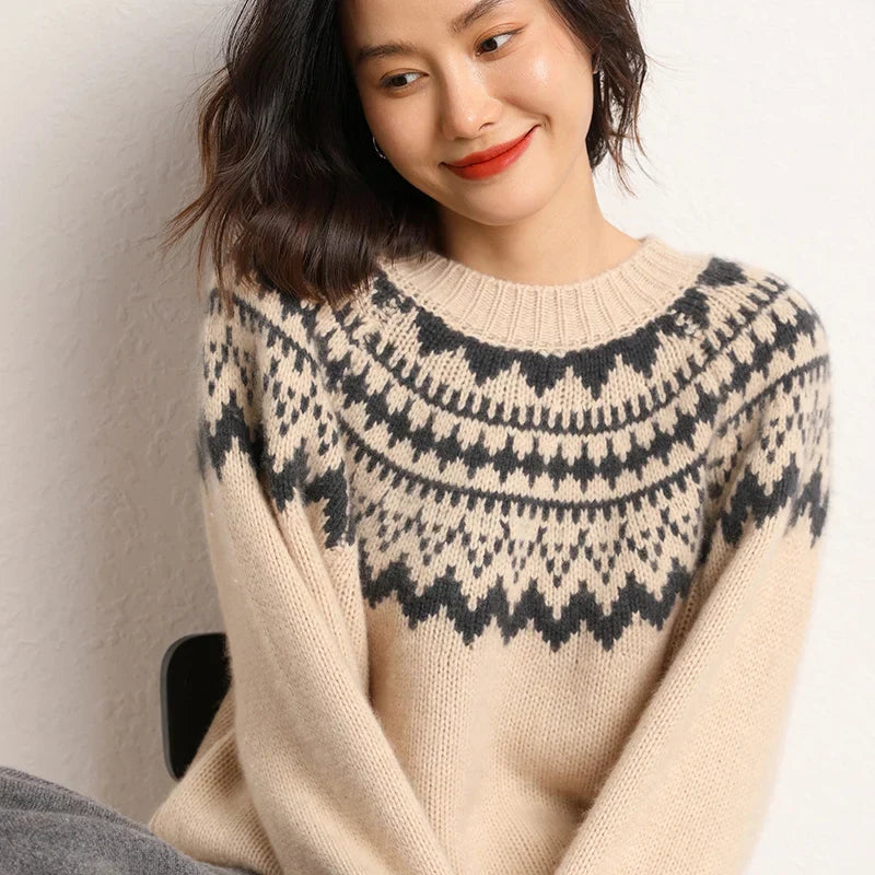 Dina | O-neck Knitted Sweater