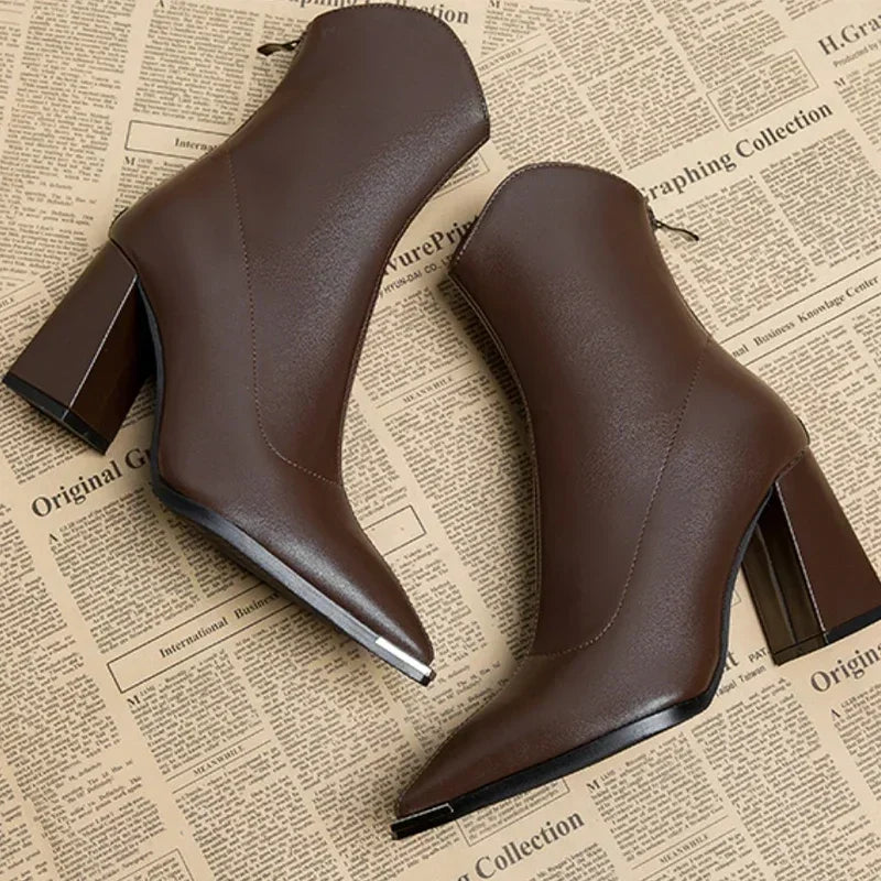 Anna | Chrome Tip Chelsea Boots