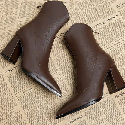 Anna | Chrome Tip Chelsea Boots