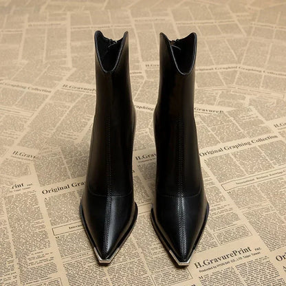 Anna | Chrome Tip Chelsea Boots
