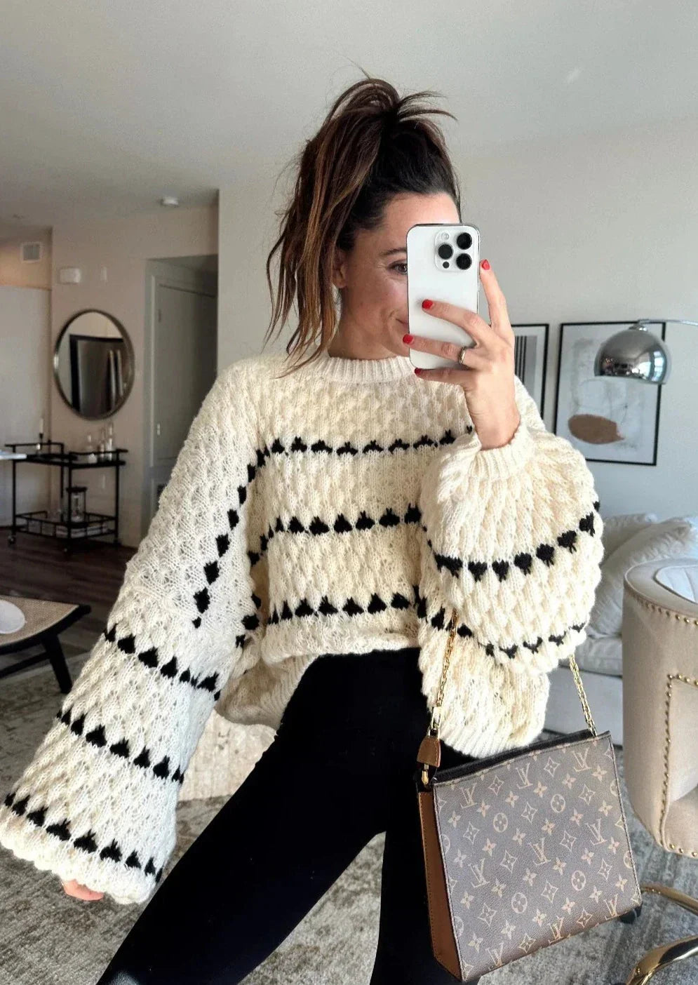 Angelina | Puff Sleeves Pull-Over Sweater