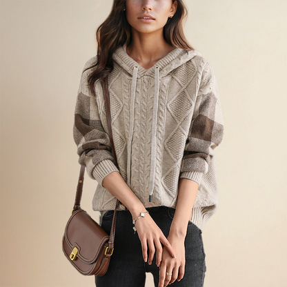 Gaby | Jacquard Hooded Sweater