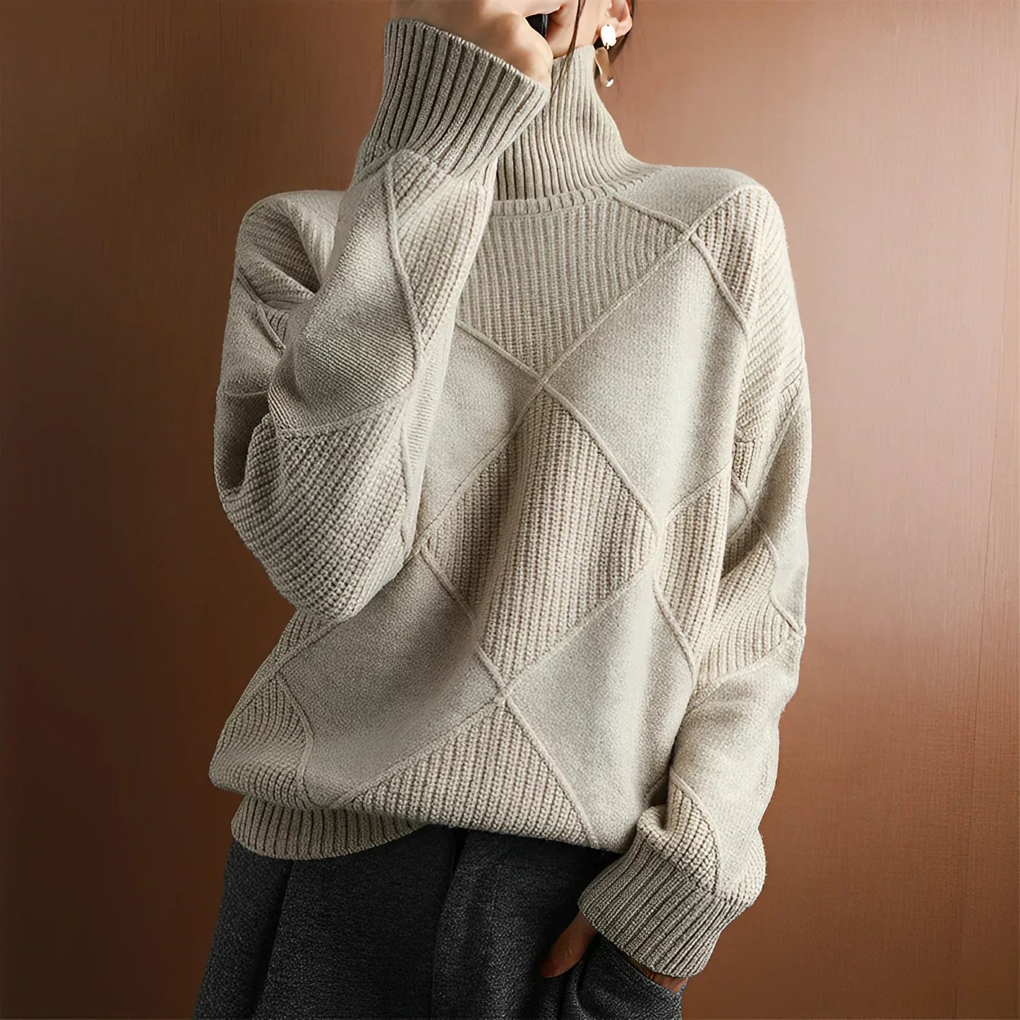 Karina |  High Neck Sweater