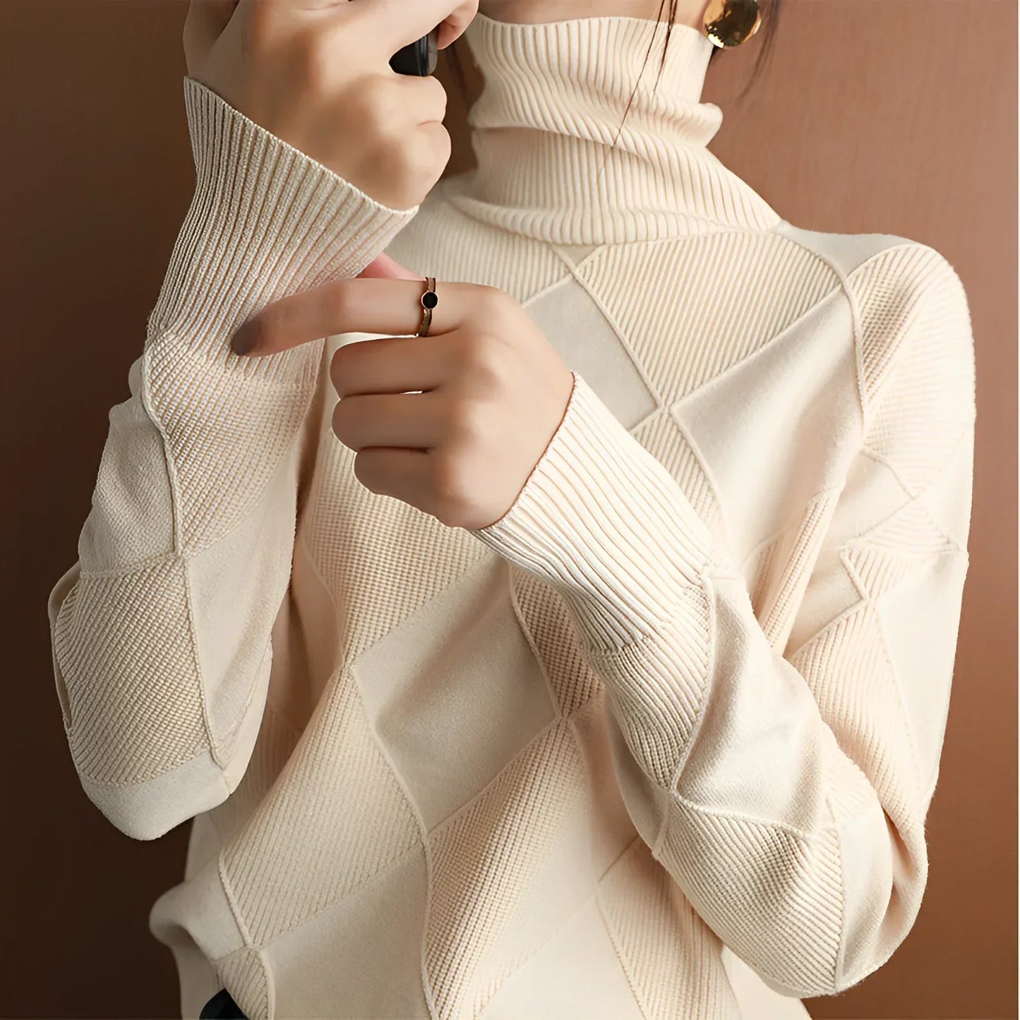 Karina |  High Neck Sweater