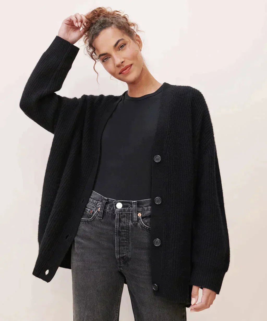 Ella | Oversized Buttoned Cardigan