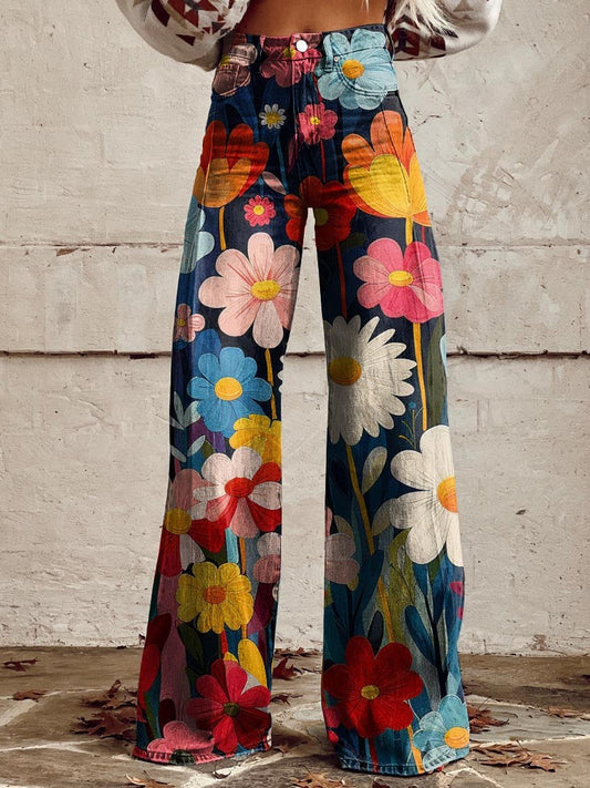 Daisy | Floral Wide Pants